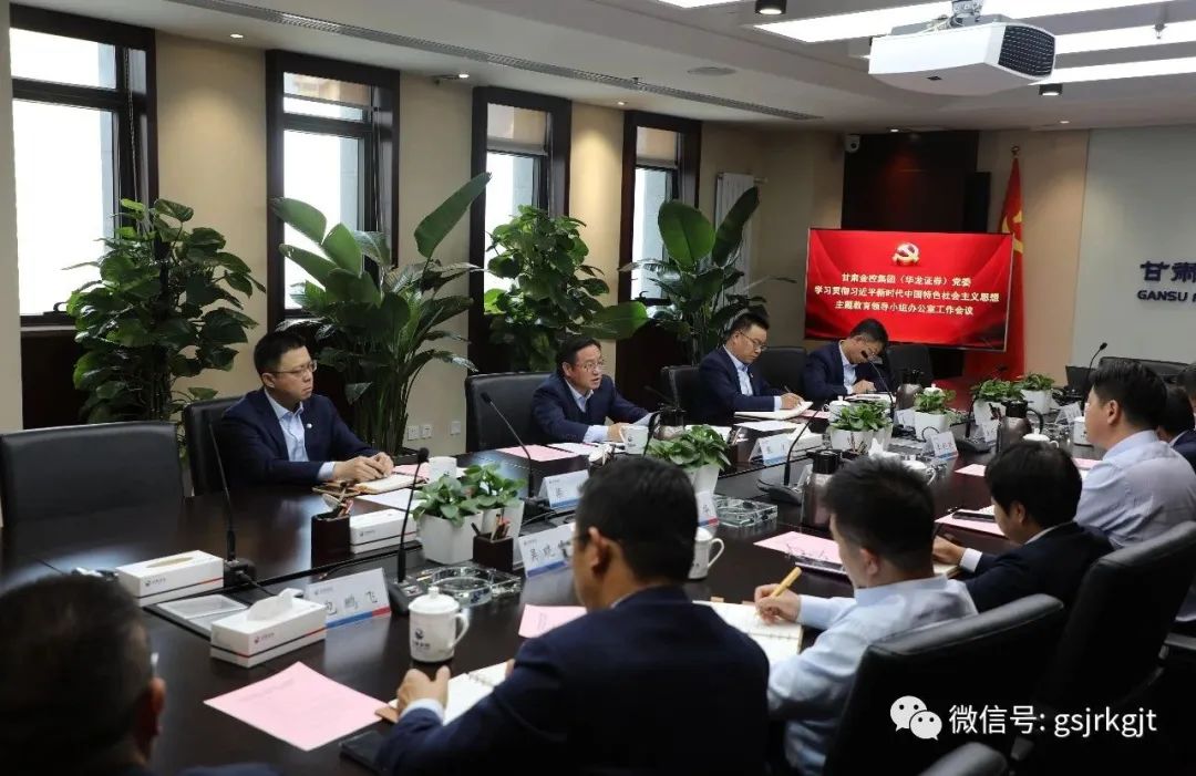 甘肃尊时凯龙Z6集团（华龙证券）党委主题教育领导小组办公室召开第二次工作会议